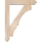 Ekena Millwork Balboa Arts and Crafts Smooth Bracket w/ Offset Brace, Douglas Fir, 5 1/2"W x 26"D x 34"H BKT0604X26X34BOA03SDF - alternate 4